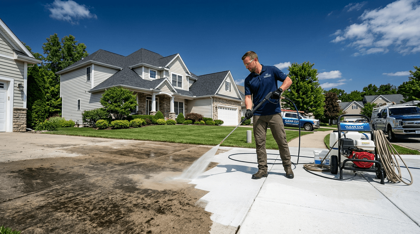 Professional pressure washing services